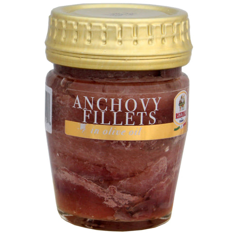 Anchovy Fillets in Olive Oil - glass jar - 2.04oz (58gm)
