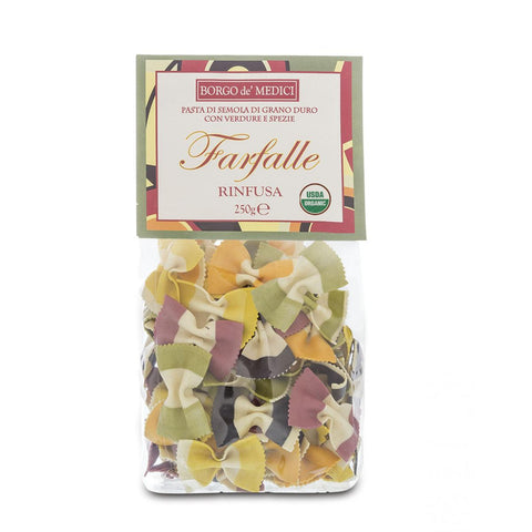 Organic Mixed Colors Bow Tie Pasta