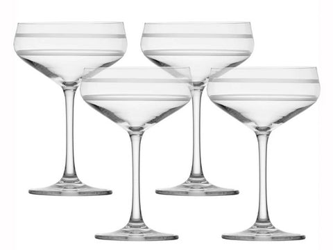 Set of 4 Tritan Coupe Cocktail Glass 8.8oz