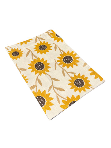 Sunflower Print Dishtowel